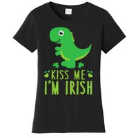 Me I'm Irish St. Patrick's Day Cute Dinosaur T Women's T-Shirt