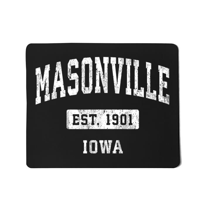 Masonville Iowa Ia Vintage Sports Established Mousepad