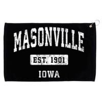 Masonville Iowa Ia Vintage Sports Established Grommeted Golf Towel