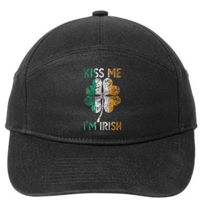 Me I'm Irish Ireland Flag Shamrock Vintage St Patty Day 7-Panel Snapback Hat