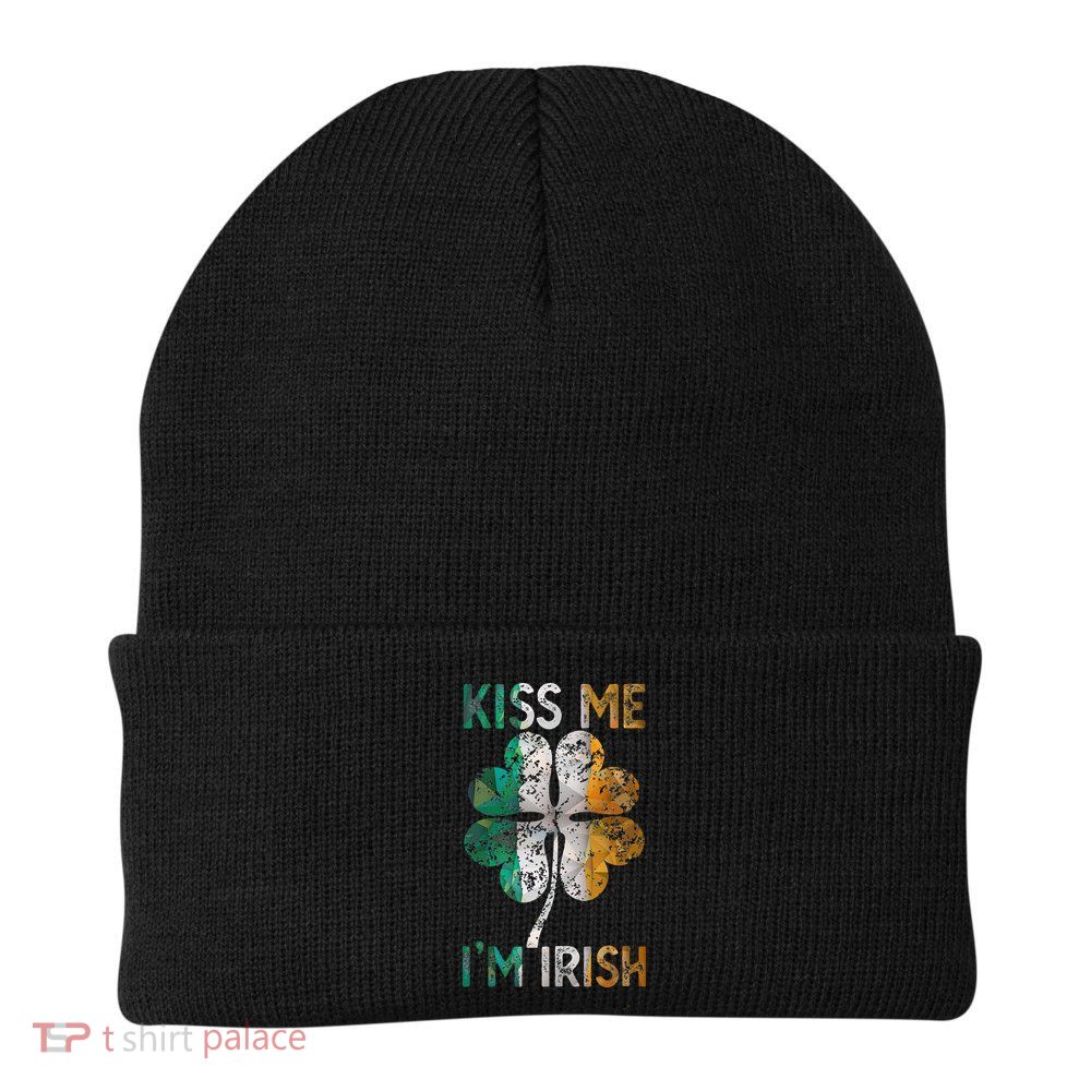 Me I'm Irish Ireland Flag Shamrock Vintage St Patty Day Beanie