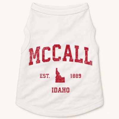 Mccall Idaho Id Vintage Sports Doggie Tank
