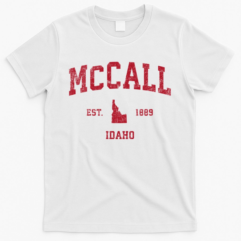 Mccall Idaho Id Vintage Sports T-Shirt