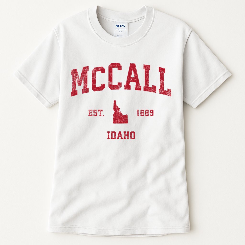 Mccall Idaho Id Vintage Sports Tall T-Shirt