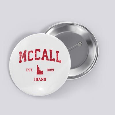 Mccall Idaho Id Vintage Sports Button