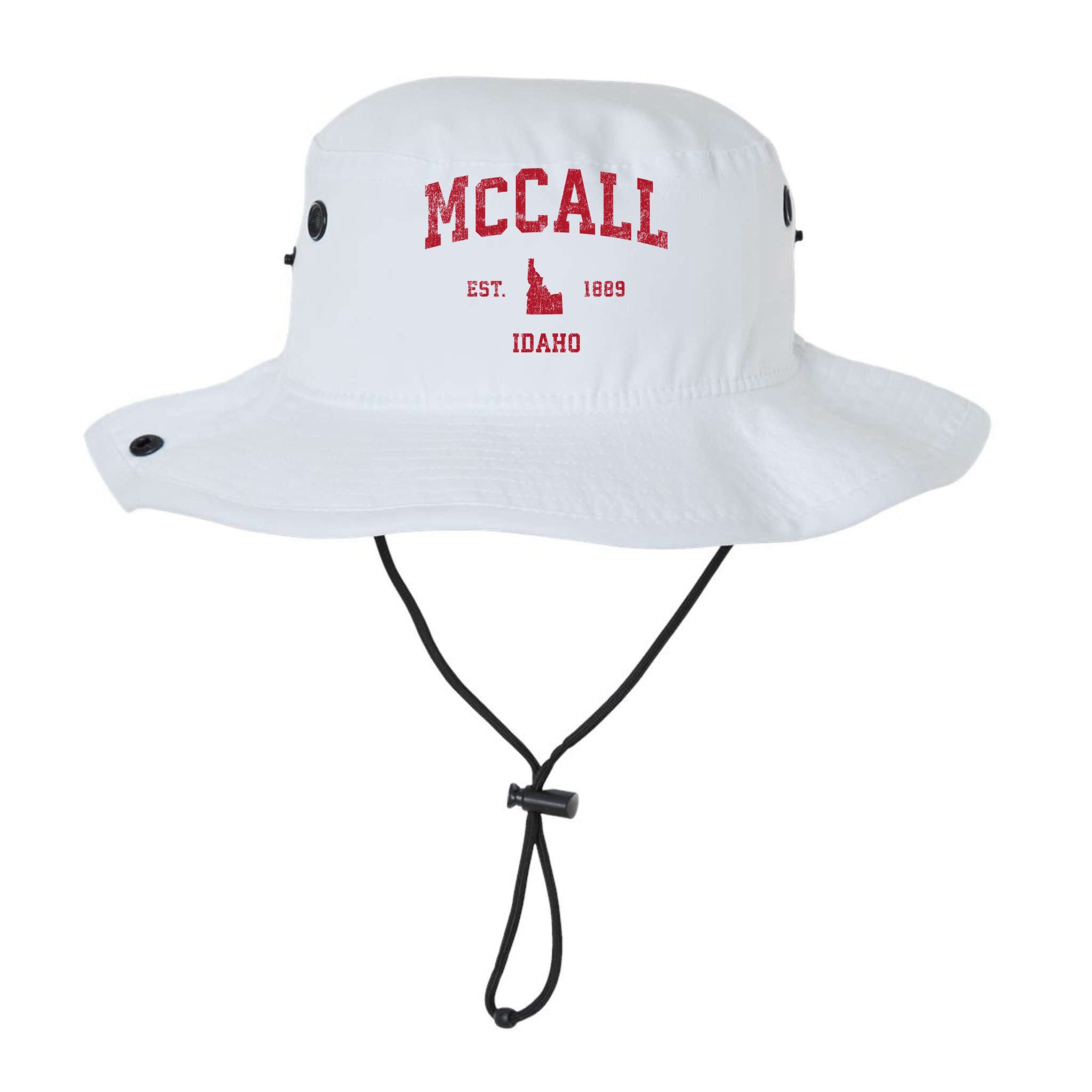 Mccall Idaho Id Vintage Sports Bucket Hat