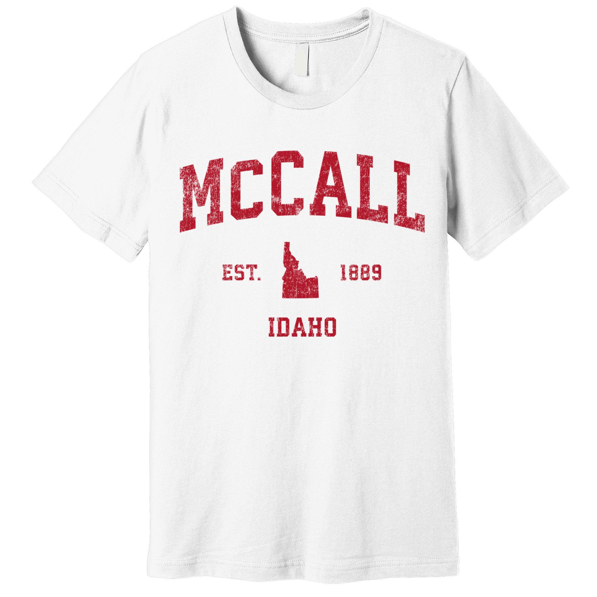 Mccall Idaho Id Vintage Sports Premium T-Shirt