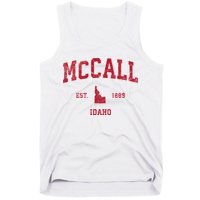 Mccall Idaho Id Vintage Sports Tank Top