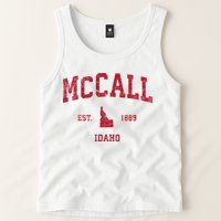 Mccall Idaho Id Vintage Sports Tank Top