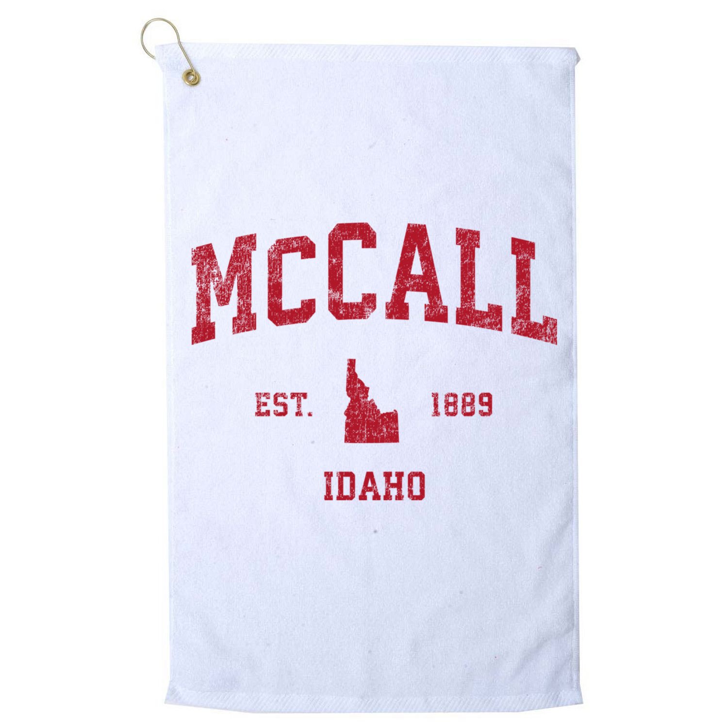 Mccall Idaho Id Vintage Sports Golf Towel