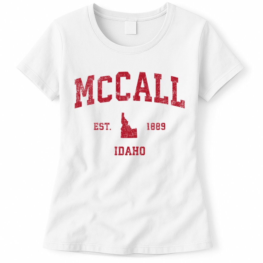 Mccall Idaho Id Vintage Sports Womens T-Shirt