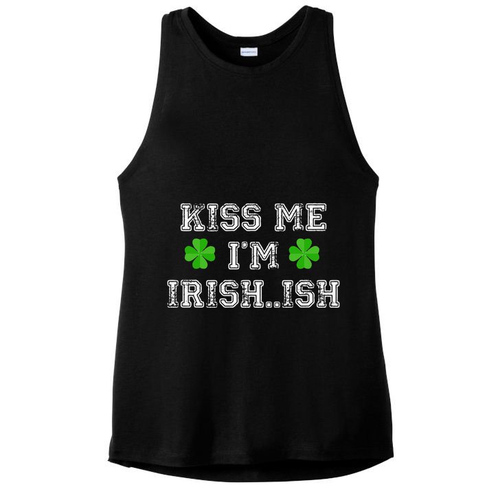 Me I'm Irish...ish Humor Funny St. Paddys Day Ladies PosiCharge Tri-Blend Wicking Tank