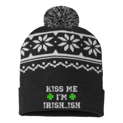 Me I'm Irish...ish Humor Funny St. Paddys Day USA-Made Snowflake Beanie