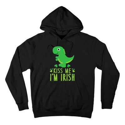 Me I'm Irish St. Patrick's Day Cute Dinosaur T Hoodie