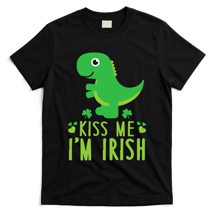 Me I'm Irish St. Patrick's Day Cute Dinosaur T T-Shirt