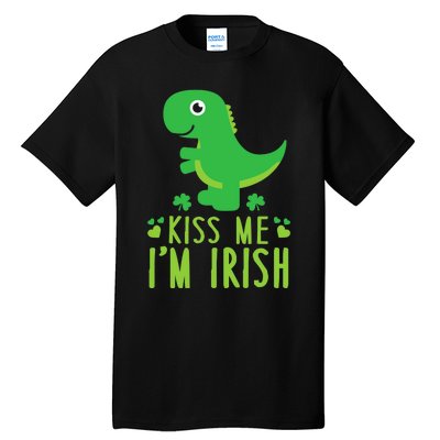 Me I'm Irish St. Patrick's Day Cute Dinosaur T Tall T-Shirt