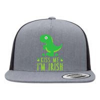 Me I'm Irish St. Patrick's Day Cute Dinosaur T Flat Bill Trucker Hat