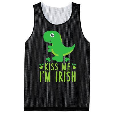 Me I'm Irish St. Patrick's Day Cute Dinosaur T Mesh Reversible Basketball Jersey Tank