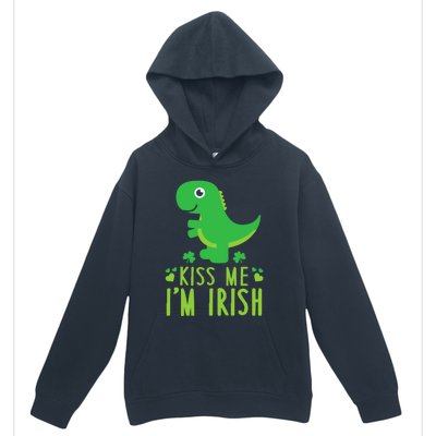 Me I'm Irish St. Patrick's Day Cute Dinosaur T Urban Pullover Hoodie