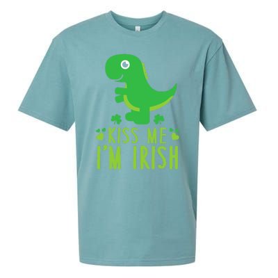 Me I'm Irish St. Patrick's Day Cute Dinosaur T Sueded Cloud Jersey T-Shirt