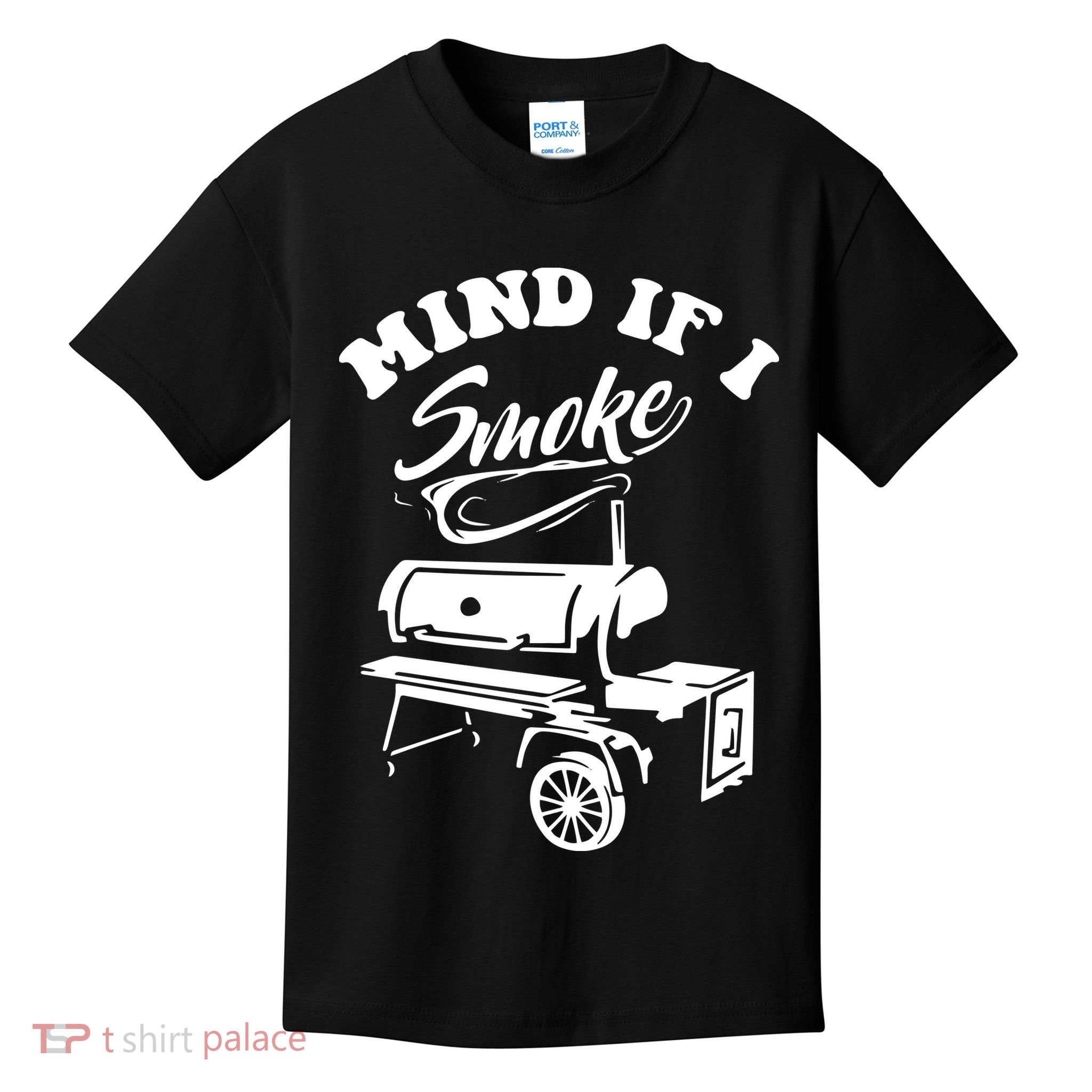 Mind If I Smoke Funny BBQ Smoker & Grilling Kids T-Shirt