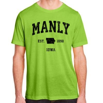 Manly Iowa Ia Vintage Athletic Adult ChromaSoft Performance T-Shirt