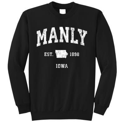 Manly Iowa Ia Vintage Athletic Sweatshirt