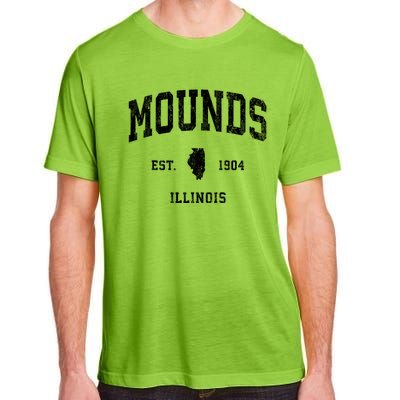 Mounds Illinois Il Vintage Athletic Adult ChromaSoft Performance T-Shirt