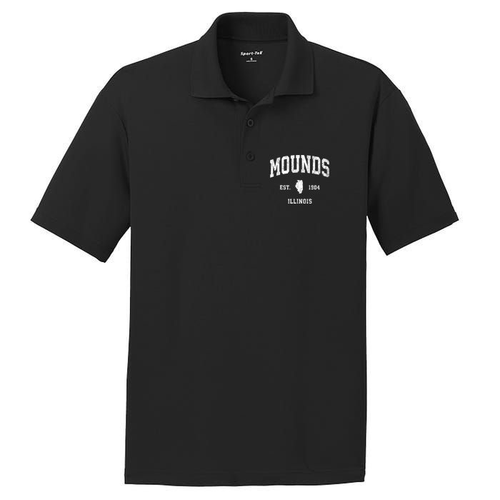 Mounds Illinois Il Vintage Athletic PosiCharge RacerMesh Polo