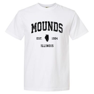 Mounds Illinois Il Vintage Athletic Garment-Dyed Heavyweight T-Shirt