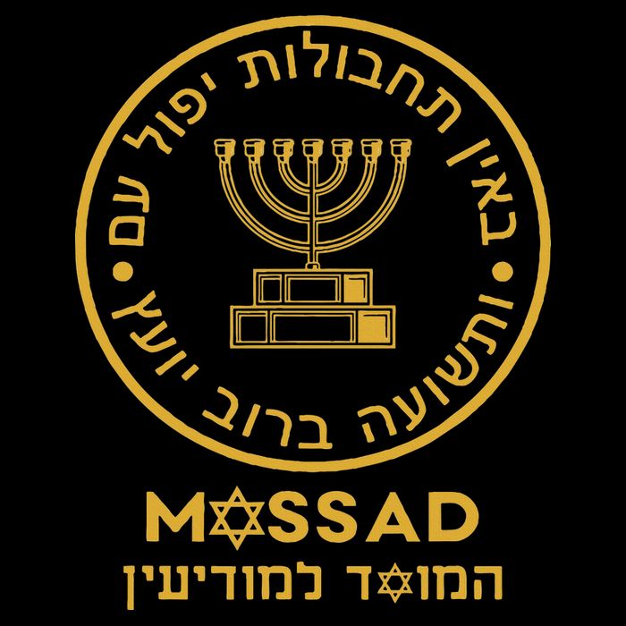 Mossad Israel Israeli Secret Service Menorah Impact Tech Backpack