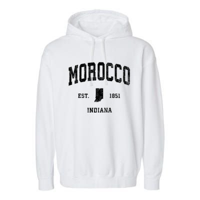 Morocco Indiana In Vintage Athletic Garment-Dyed Fleece Hoodie