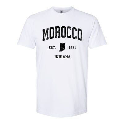 Morocco Indiana In Vintage Athletic Softstyle CVC T-Shirt