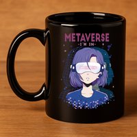 Metaverse I'm In Anime 11oz C Handle Ceramic Mug