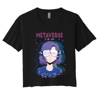 Metaverse I'm In Anime Crop Top