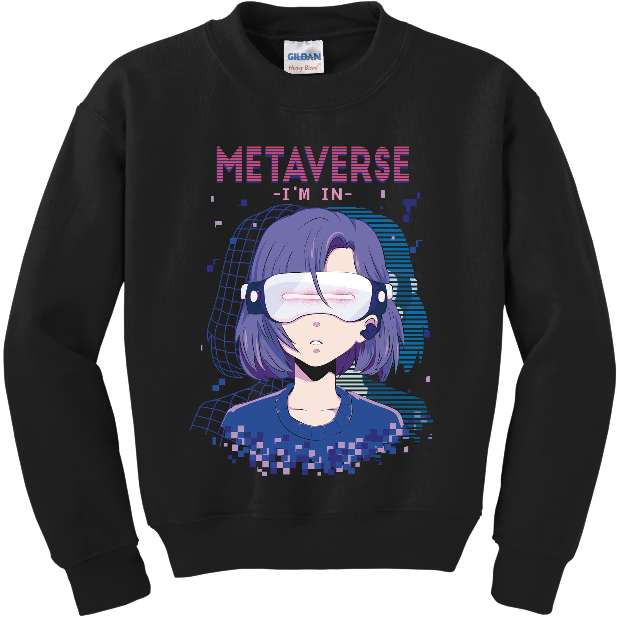 Metaverse I'm In Anime Kids Sweatshirt