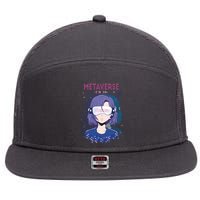 Metaverse I'm In Anime 7 Panel Mesh Trucker Snapback Hat
