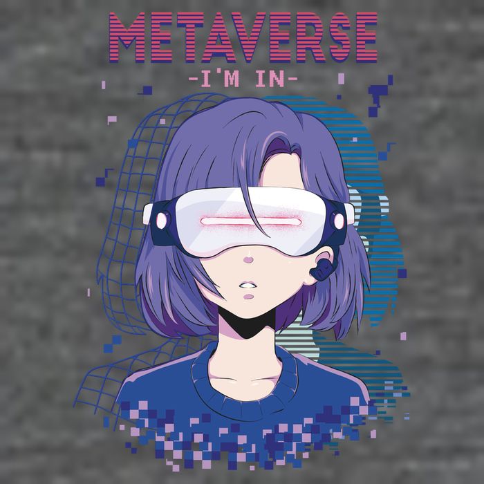 Metaverse I'm In Anime 7 Panel Mesh Trucker Snapback Hat
