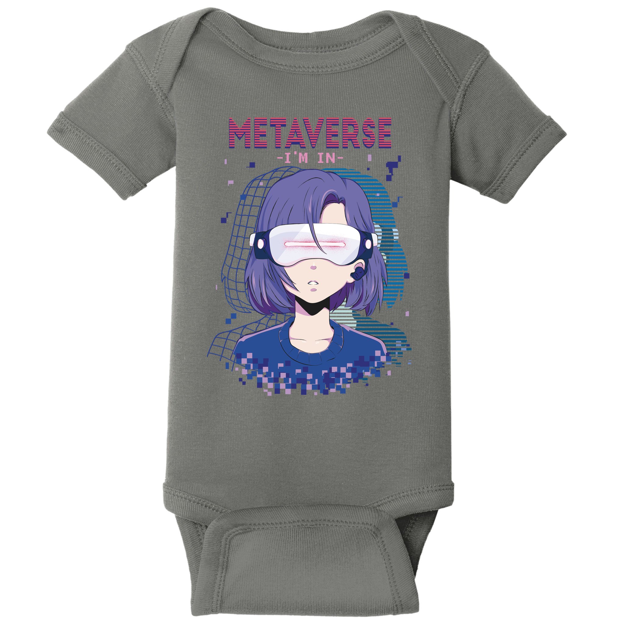 Metaverse I'm In Anime Baby Bodysuit