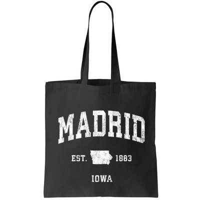 Madrid Iowa Ia Vintage Athletic Bag