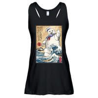 Marshmallow In Japan Marshmazilla Ladies Essential Flowy Tank