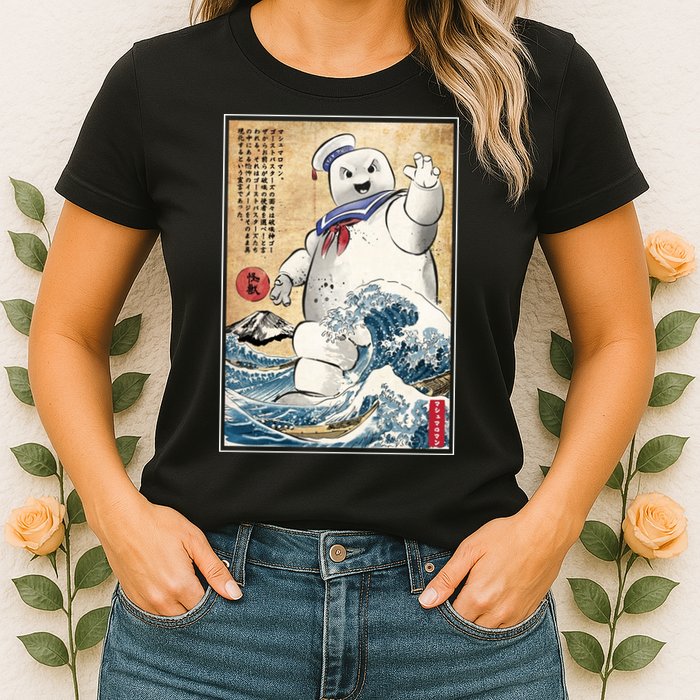 Marshmallow In Japan Marshmazilla Womens T-Shirt