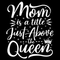 Mom Is Just A Title Above The Queen 7-Panel Snapback Hat