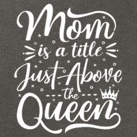 Mom Is Just A Title Above The Queen Cotton Canvas Backpack