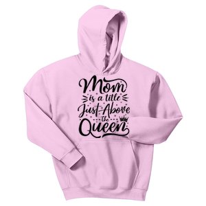 Mom Is Just A Title Above The Queen Kids Hoodie