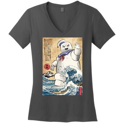 Marshmallow In Japan Women's V-Neck T-Shirt