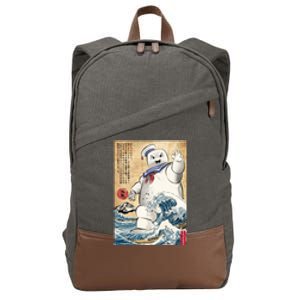 Marshmallow In Japan Cotton Canvas Backpack