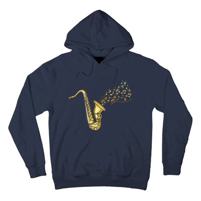 Musical Instrument Jazz Musician Gift Idea Saxophone Hoodie