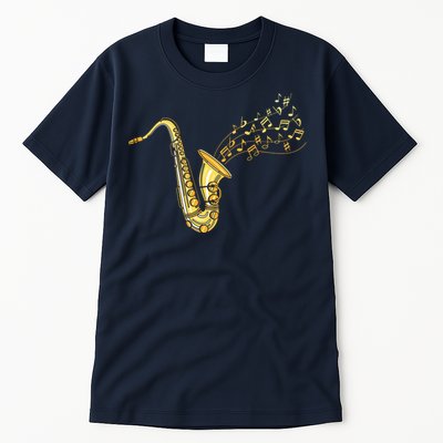 Musical Instrument Jazz Musician Gift Idea Saxophone Tall T-Shirt