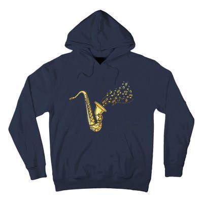 Musical Instrument Jazz Musician Gift Idea Saxophone Tall Hoodie